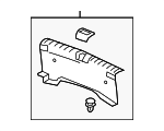 84640T3LA01ZA - Body: Rear Panel Trim for Honda: Accord Image