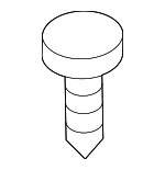 90667SWZ003ZA - Body: Trunk Side Trim Clip for Honda: Accord, Clarity, Fit Image