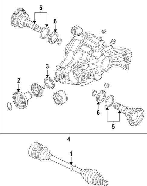 Propeller Shaft for 2022 Audi RS6 Avant #0