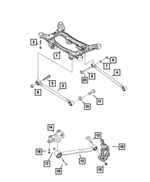 6511767AA - Rear Suspension: Hex Head Bolt for Mopar Image