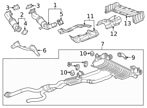 Exhaust Components for 2022 Chevrolet Camaro #0
