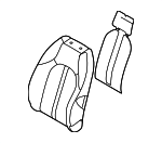 88450L0040 - Body: Seat Back Pad for Hyundai: Sonata Image