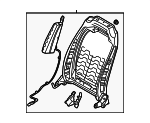 88410L0040 - Body: Seat Back Frame for Hyundai Image