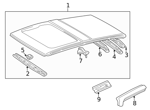 Roof & Components for 1999 Toyota RAV4 #0