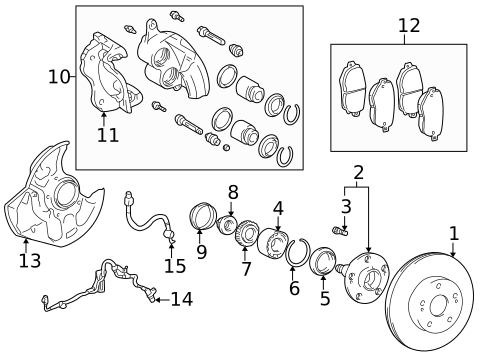 Anti-Lock Brakes for 2003 Lexus SC430 #1