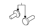 54550AL51C - Suspension: Upper Control Arm Bolt for Nissan Image