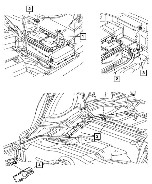 Battery, Battery Tray and Cables for 2011 Dodge Charger #1