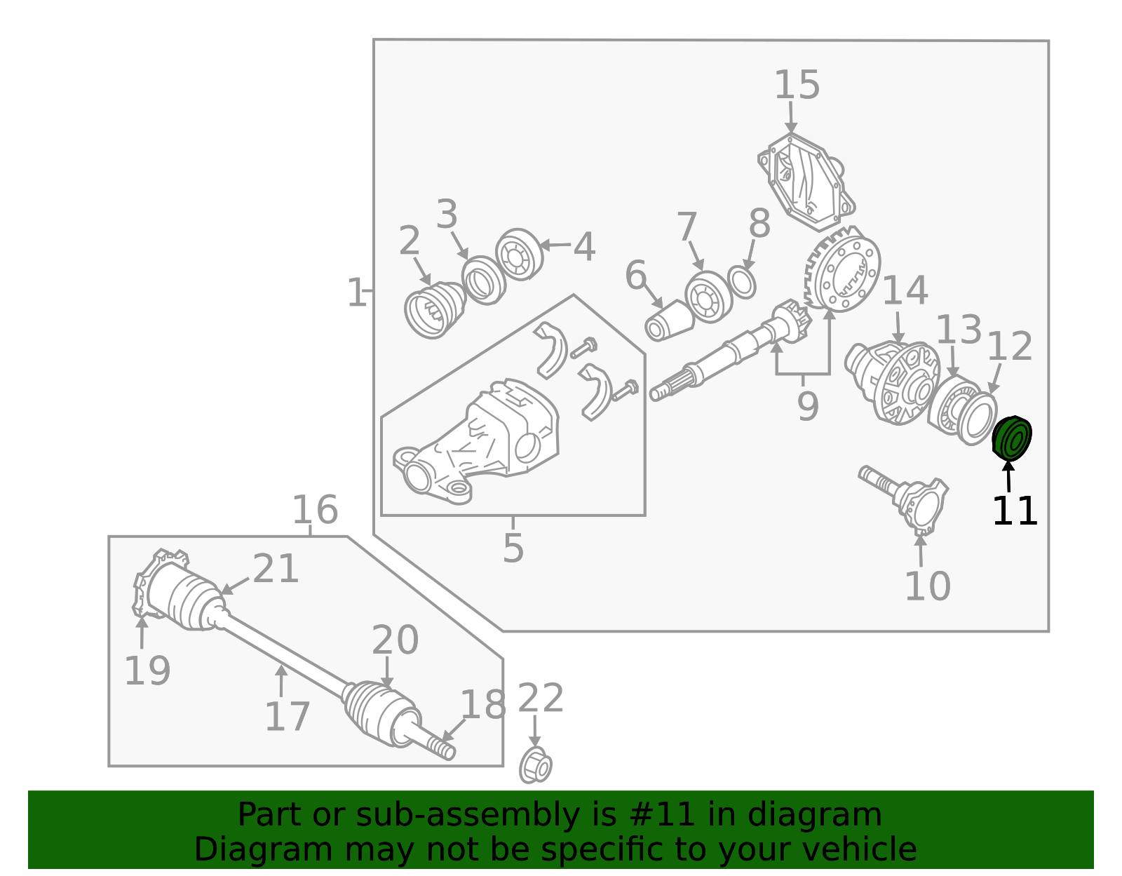 2003-2025 Nissan Rear Differential Final Drive Side Seal (sold