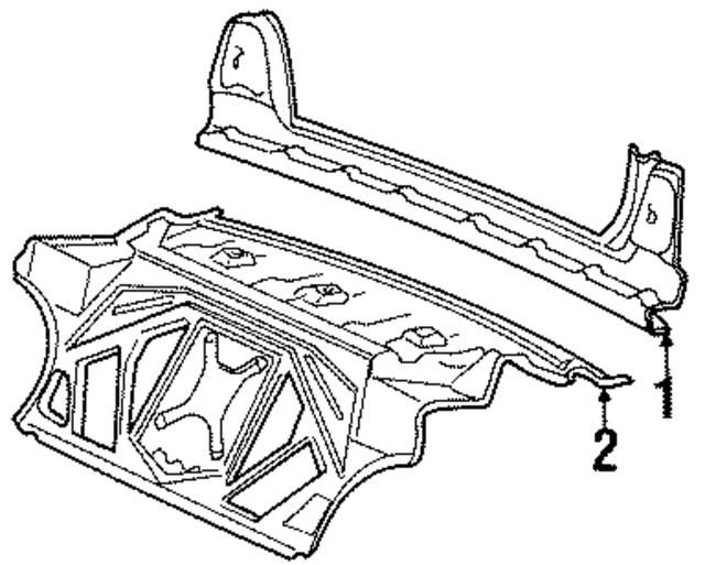 41341973698 - Body: Rear Body Panel for BMW Image