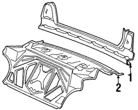 Rear Body for 1989 BMW 535i #0