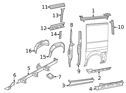 Inner Structure for 2024 Ram ProMaster 1500 #5