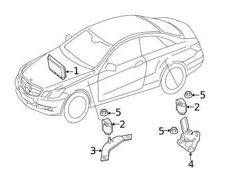 Ride Control Components for 2015 Mercedes-Benz SLK350 #1
