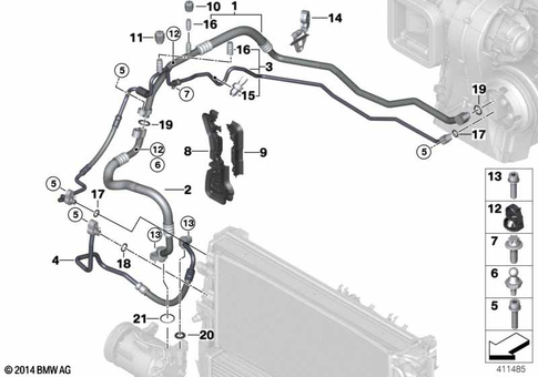Coolant Lines, Drying Container for 2013 Mini Cooper #0