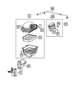 68545624AB - Fuel and Accelerator Pedal: Air Inlet Duct for Mopar Image