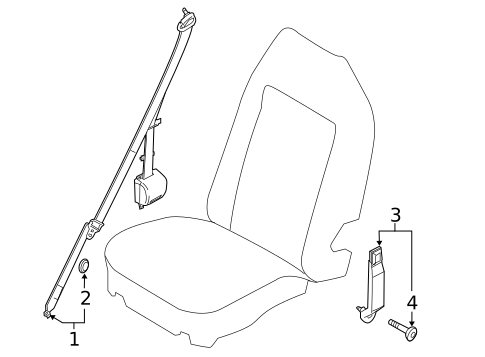 Seat Belt for 2008 Ford E-150 #2