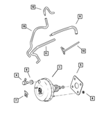 5015158AA - Service Brakes: Power Brake Booster for Mopar Image