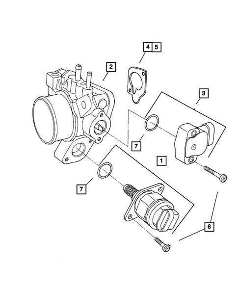 Throttle Body for 2001 Chrysler Voyager #0
