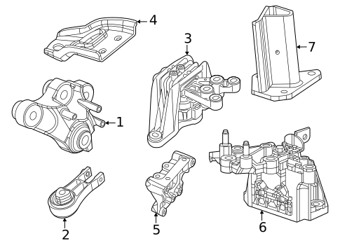 Engine & Trans Mounting for 2017 Chrysler Pacifica #0