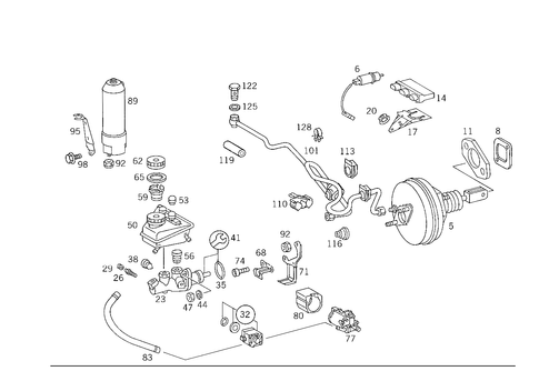 Brake Booster for 1993 Mercedes-Benz 600SL #2