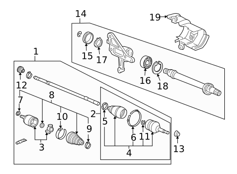 Drive Axles for 2008 Acura RL #0