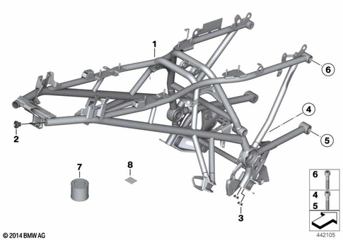 Motorcycle Frame for 2006 BMW-Motorrad R 1200 GS #1