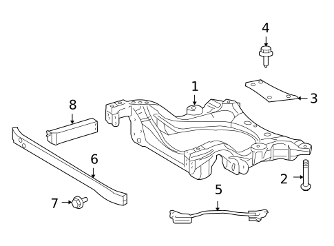 Suspension Mounting for 2012 Lexus LS460 #0