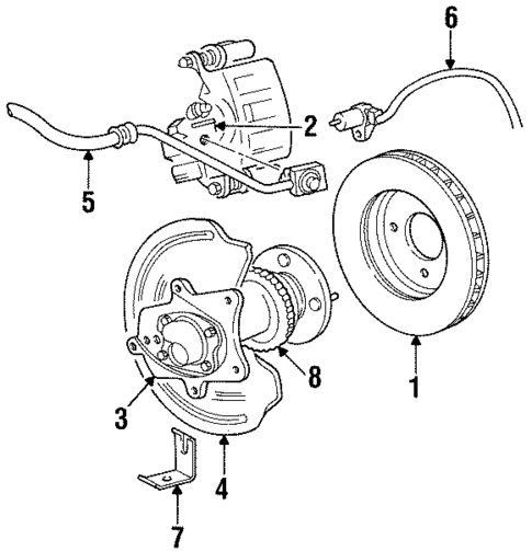 Rear Brakes for 1998 Ford Mustang #0