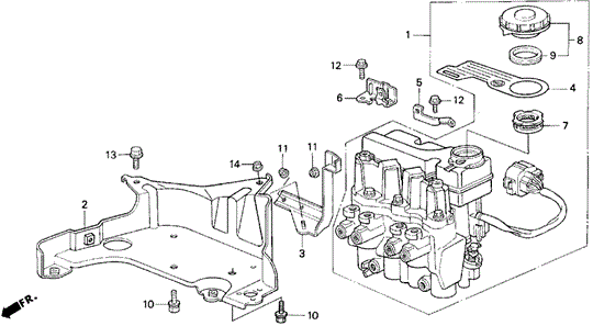ABS Modulator for 1996 Honda Civic del Sol #0
