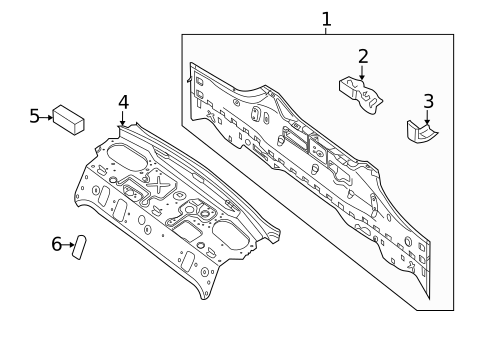 Rear Body for 2011 Nissan Altima #1