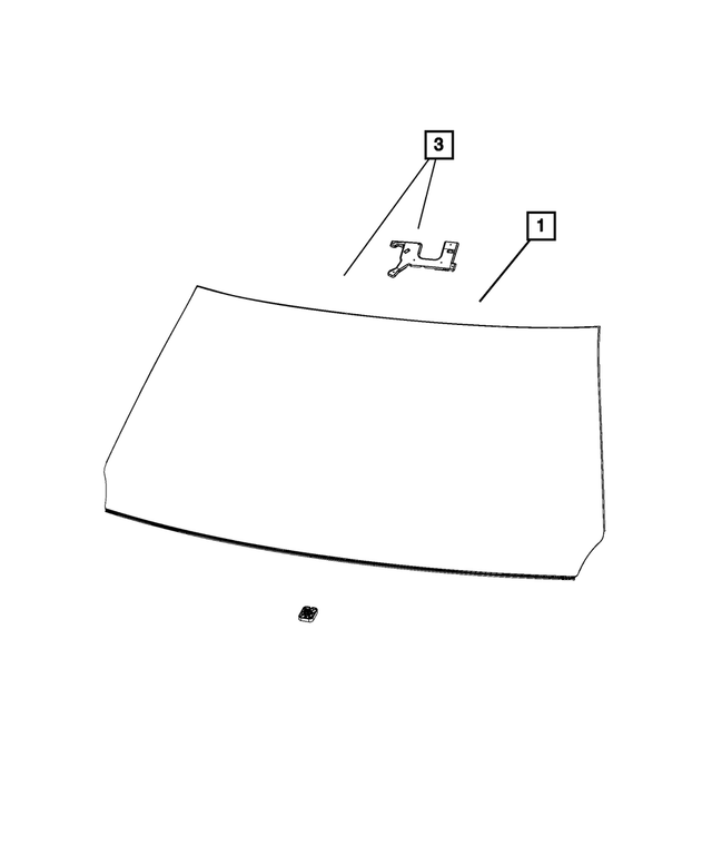 68401938AD - : Windshield for Mopar Image