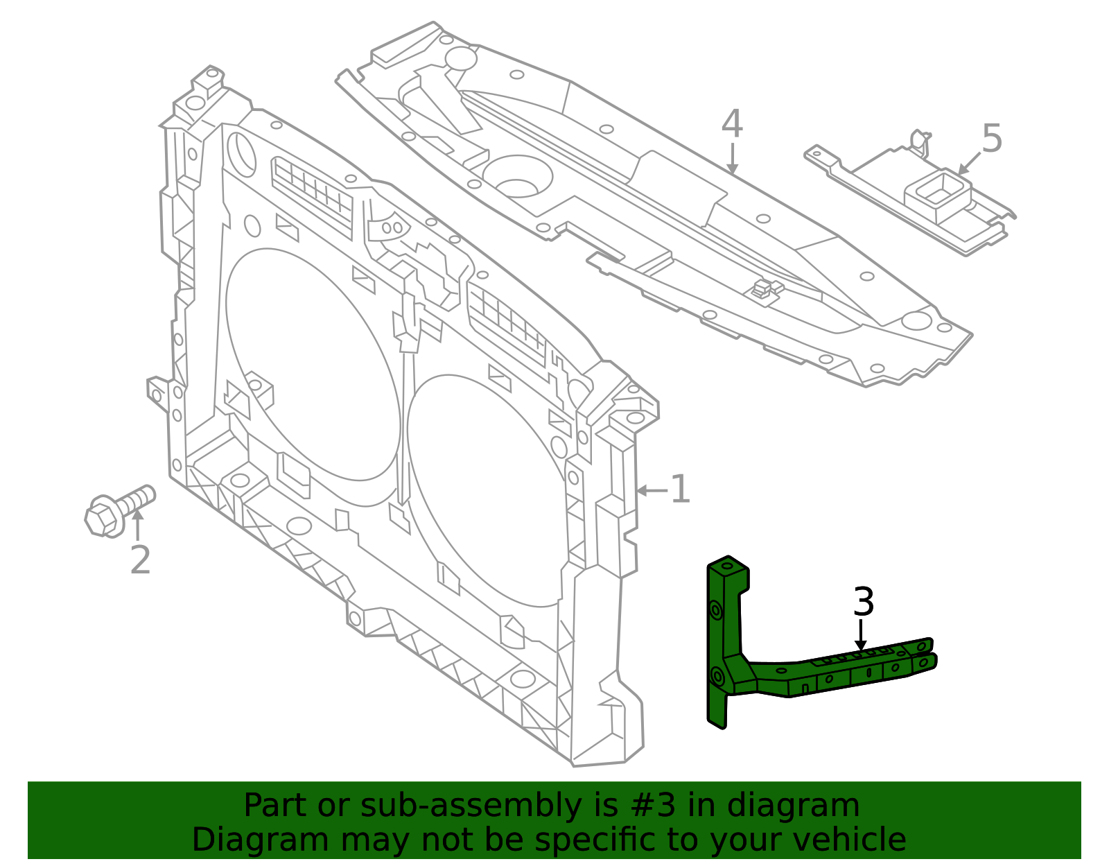 2022-2025 Nissan Pathfinder Radiator Support Side Panel F2520-6SAMA ...