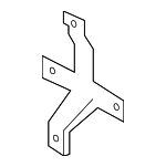 866171W000 - Body: Upper Bracket for Kia: Rio Image