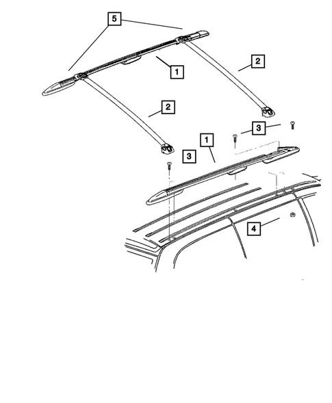 Galerie de toit pour 2007 Chrysler Town & Country #0