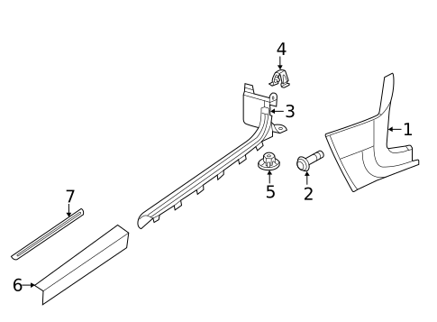 Interior Trim - Pillars for 2015 Volkswagen Beetle #1
