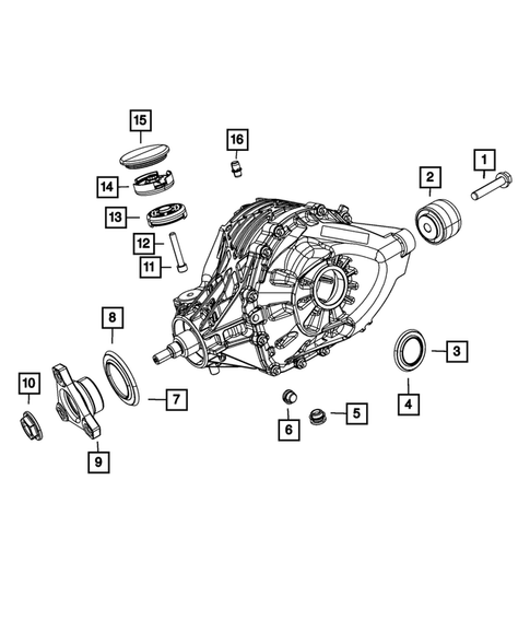 Rear Axle; Housing, Differential and Vent for 2012 Dodge Charger #0