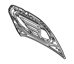 5G0823031J - Body: Hood for Volkswagen: e-Golf, Golf, Golf Alltrack, Golf R, Golf SportWagen, GTI Image