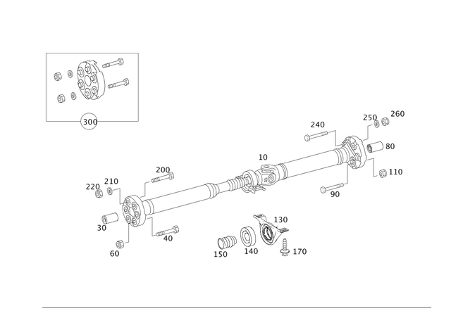 2044106806 - Propeller Shaft: Propeller Shaft for Mercedes-Benz Image image