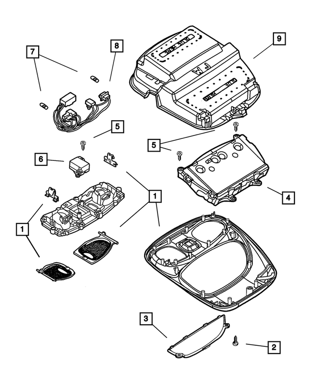 « SF621DBAA – Instrument Panel and Radios and Consoles : Suspendue Mini Console pour Mopar Image »