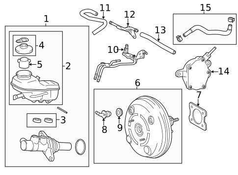 Master Cylinder - Components On Dash Panel for 2016 Toyota Corolla #0