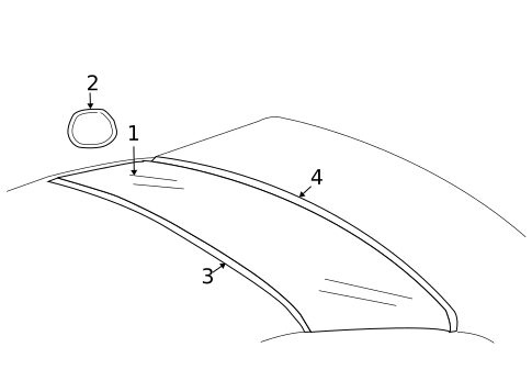 Glass & Hardware - Back for 2003 BMW 745i #0