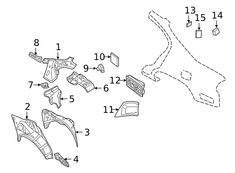 Inner Structure for 2004 INFINITI I35 #0