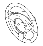 95B419091DSA34 - Steering: Steering Wheel for Porsche: 718 Boxster, 718 Cayman, 718 Spyder, 911, Macan Image