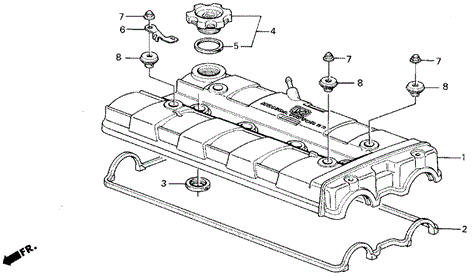Cylinder Head Cover for 1987 Acura Integra #0