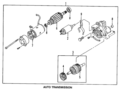 Starter for 1993 Mazda RX-7 #1
