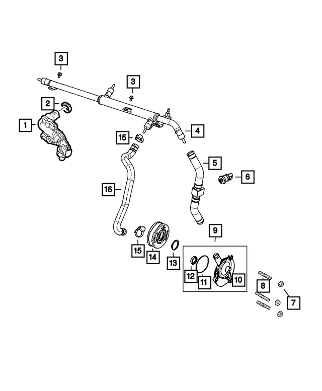 6106142AA - 3.0L Turbo Diesel; Engine: Hose Clamp for Fiat: 124 Spider | Ram: ProMaster 1500, ProMaster 2500, ProMaster 3500 Image