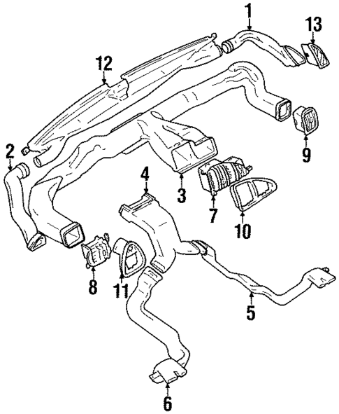 Ducts for 2001 Suzuki Esteem #0