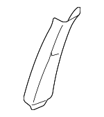 6L2Z7824347AAB - Body: Upper Center Pillar Trim for Ford: Explorer, Explorer Sport Trac | Mercury: Mountaineer Image