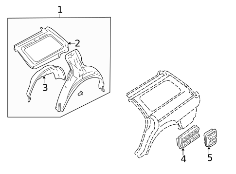 Inner Structure for 2000 Subaru Legacy #0