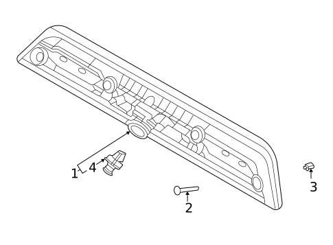 High Mounted Stop Lamp for 2023 Ford F-150 #0
