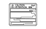 7458460042 - Body: Caution Label for Lexus: LX570, LX600 Image